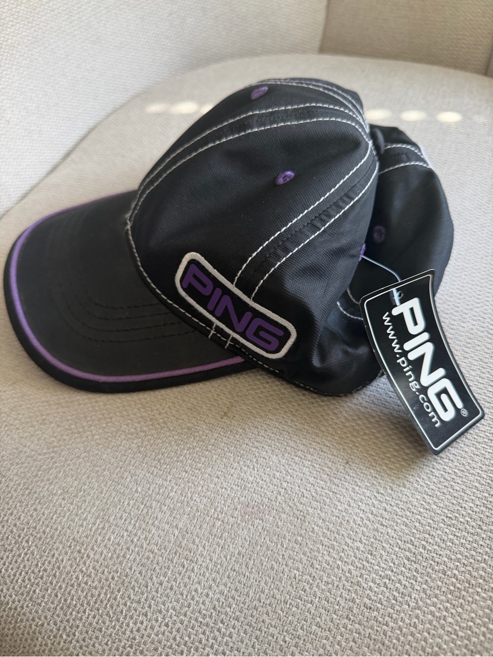 PING Black Cap with Purple Accents